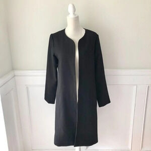 Harlowe & Graham Open Front Collarless Jacket S